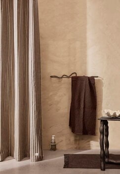 ferm LIVING Curvature towel hanger, black brass