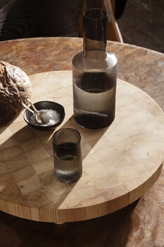 ferm LIVING Couvercle pour carafe Ripple, smoked grey