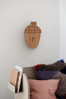 ferm LIVING Acorn wall lamp, oiled oak