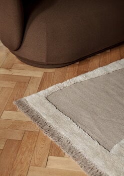 ferm LIVING Alley wool rug, 140 x 200 cm, natural