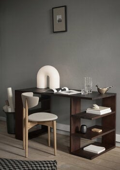 ferm LIVING Edre desk, dark stained pine, decoration image