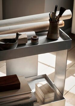 Ferm Living Carrello Lager, alluminio, immagine decorativa