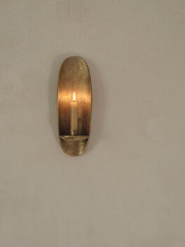 Ferm Living Agapé wall candle holder, brass, decoration image