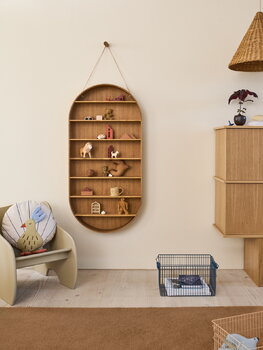 Ferm Living Cala pinottava kori, 2 kpl, tummansininen, sisustuskuva