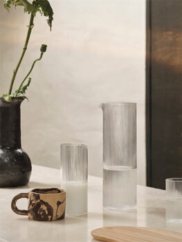 Ferm Living Ripple milk jug, clear, decoration image