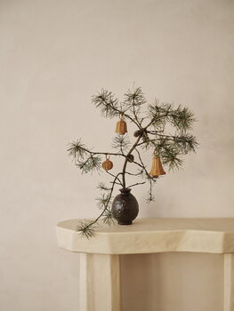 Ferm Living Braided bell baubles, set of 3, natural rattan, decoration image