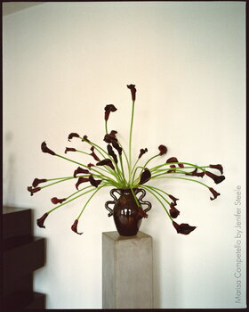ferm LIVING Vase de table Verso, noir - brun