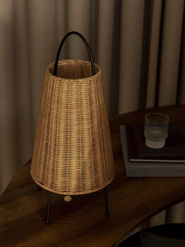 ferm LIVING Lampe de table portable Porti Braided, naturel