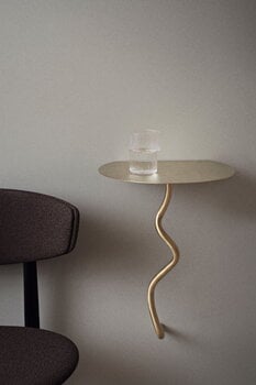 ferm LIVING Curvature wall table, brass