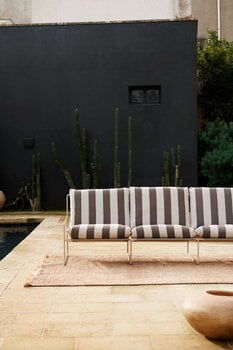 ferm LIVING Desert 3-istuttava sohva, cashmere - chocolate Stripe