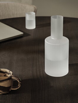 ferm LIVING Ripple carafe, frosted
