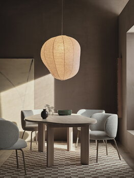 Ferm Living Tappeto Check Wool Jute, 140 x 200 cm, bianco naturale - naturale, immagine decorativa