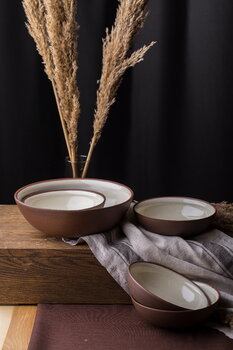 Vaidava Ceramics Earth Raw bowl, 0,6 L, brown - beige
