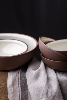 Vaidava Ceramics Earth Raw bowl, 2 L, brown - beige
