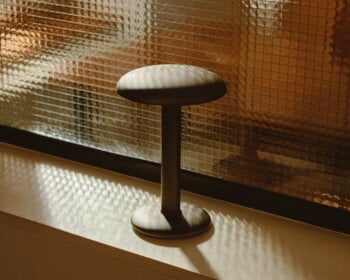 Flos Gustave table lamp, raw aluminium