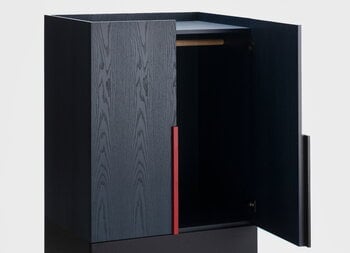 Ariake Aizome wardrobe, indigo - black - red, decoration image