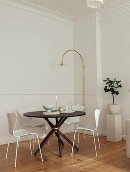 Eberhart Furniture Table de salle à manger Hector, 120 cm, chêne foncé