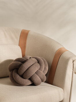 Design House Stockholm Knot cushion, brown