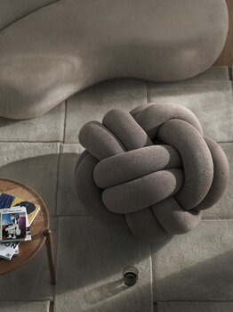 Design House Stockholm Knot cushion, XL, brown
