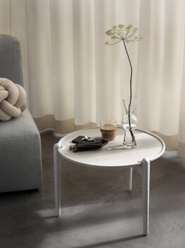 Design House Stockholm Aria sohvapöytä, 50 cm, matala, valkoinen