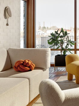 Design House Stockholm Cuscino Knot, rosso arancione, immagine decorativa