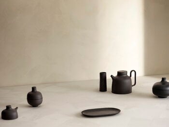 Design House Stockholm Sand Secrets tallrik, oval 20 cm, svart