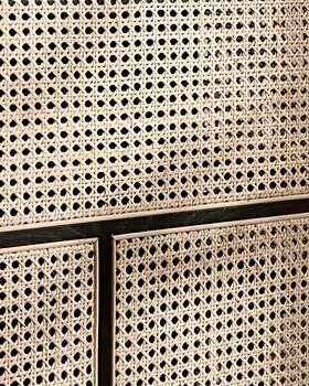 Design House Stockholm Air sideboard, white - cane
