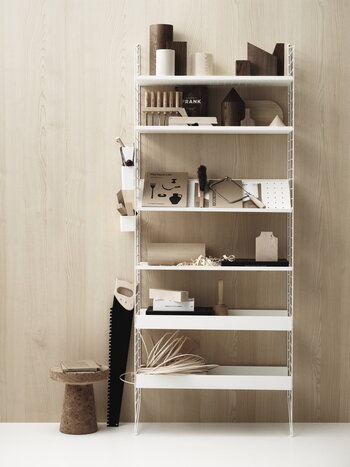 String Furniture String shoe shelf, 78 x 30 cm, white