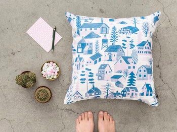 Kauniste Mökkilä cushion cover, blue