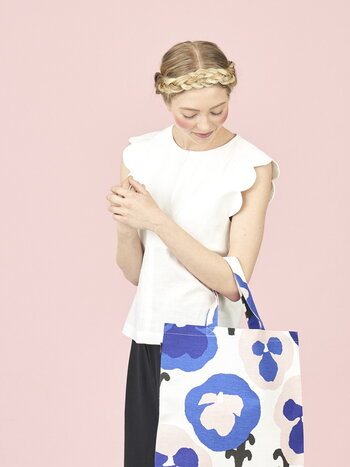 Kauniste Orvokki tote bag, blue