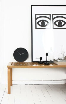 Muoto Collection Kiekko wall clock, black