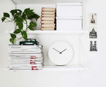 Muoto Collection Kiekko wall clock, white, decoration image