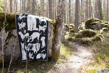 Lapuan Kankurit Koirapuisto blanket, 130 x 180 cm, black - white