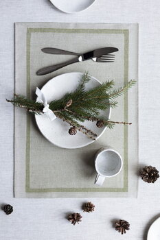 Lapuan Kankurit Laina placemat, linen - olive