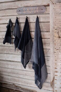 Lapuan Kankurit Terva giant towel, black - multi - grey, decoration image