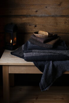 Lapuan Kankurit Terva bath towel, black - multi - grey