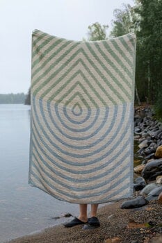 Lapuan Kankurit Telo da doccia Metsälampi, bianco - verde - rainy blue