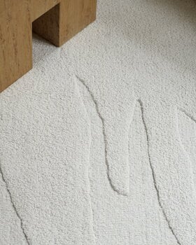 LAYERED Nami rug, bone white