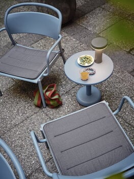 Muuto Linear Steel Sitzkissen für Lounge-Armlehnstuhl, Dunkelgrau