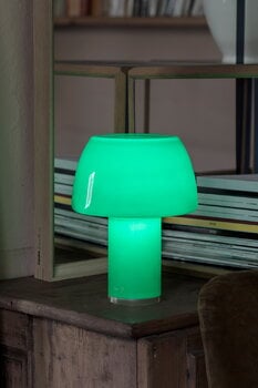 Nemo Lighting Lorosae portable table lamp, rosemary green, decoration image