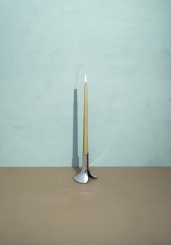 Massproductions Pinci candle holder, polished chrome