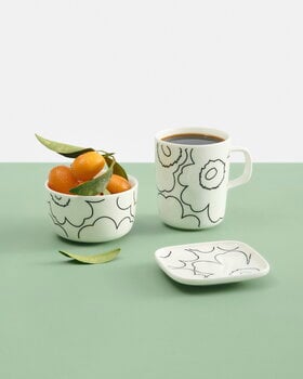 Marimekko Oiva - Piirto mugg, 4 dl, vit - guld