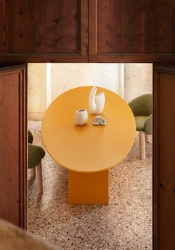 Miniforms Nami table, oval, 220 x 130 cm, yellow zucca, decoration image