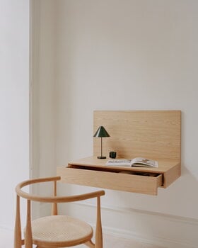 New Works Tana wall mounted desk, oak, decoration image