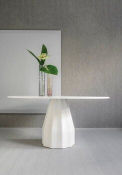 Viccarbe Burin table, 150 cm, white - white laminate
