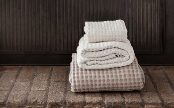 Anno Puro waffle towel, 50 x 70 cm, sand