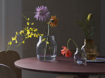 Muuto Midst Tisch, 120 cm, dunkelrotes Linoleum - Dunkelrot