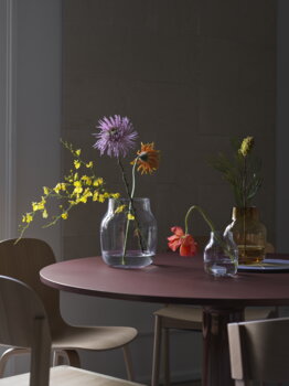 Muuto Table Midst, 120 cm, linoléum rouge foncé - rouge foncé