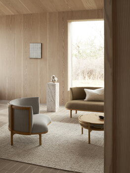 Carl Hansen & Søn Poltrona Sideways RF1904, rovere oliato - Molly 112, immagine decorativa