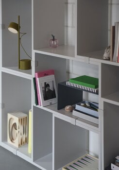 Muuto Stacked shelf module, small, light grey, decoration image